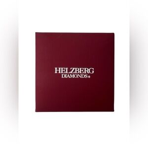 1 x Helzberg Diamonds Empty Ring Presentation Burghundy BOX ONLY